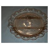 HKH10 10' Relish Lace Edge Pink Anchor Hocking