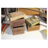 N-Assorted Vintage Advertising Boxes NO SHIPPING