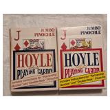 HKA5 2 Decks HOYLE Jumbo Pinochle Playing Cards
