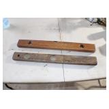 U-2 Vintage Wood Levels 24' NO SHIPPING