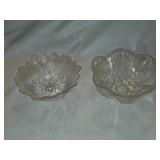 HKH6 7 1/4' Lily Pons Clear-Indiana Glass Nappy &
