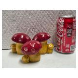Ceramic Mushroom Salt/Pepper Shakers & ?