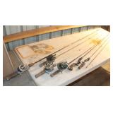 SL 4 Vintage Baitcasting Rods & Reels/extra Rods