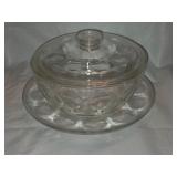 HKB3 Pyrex Sculptured Tear Drop 10 7/8' Dinner Pla