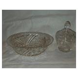 HK5A Prescut Clear-Anchor Hocking 5 1/2' Sugar Bow