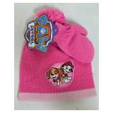 3C3 NEW Girls Paw Patrol Knit Hat & Mittens