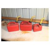 SK 2- 2 1/2& 1-1 Gallon Gas Jugs NO SHIPPING