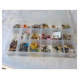 3B2 Plastic Divided Box of Pierced Earrings