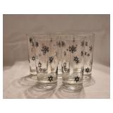 HK10A 5-5 1/2' Snowflake Federal Glass Tumblers