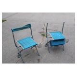 H 2 Fishing Stools, As-Is NO SHIPPING