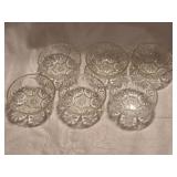HKB2 6 Medallion Clear-Anchor Hocking 4' Bowls