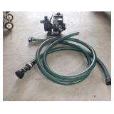 I 3HP Utility Pump w/Hoses VGC has Compression