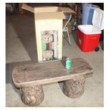 O-Plastic Garden Bench Looks New-NO SHIPPING
