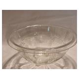 HK4B Criscross Clear-Hazel Atlas 10' Mixing Bowl