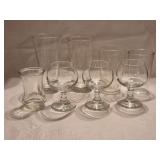 HK12C 8 Miscellaneous Clear Glass Drinking Glasses