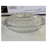 A2 3QT Oval Covered Casserole Avalon Clear-Anchor