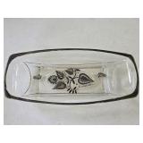 B1 Silver Damask Georges Briard 9 1/2' Celery Dish