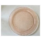 B2 Madrid Pink-Federal Glass 11 1/4' Cake Plate