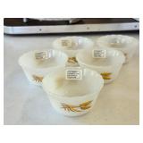 GA1 5 Fire King Wheat Dessert Cups