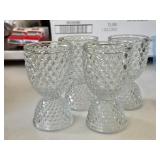 H1  Egg Cup American Hobnail Clear by Westmoreland