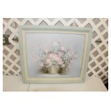F 20x24' Oil on Canvas Pink Flowers