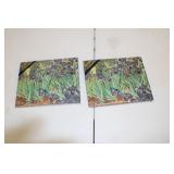F Pair Van Gogh 'Irises' Art Masterpiece Collectio