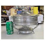 H2 Vintage Silverplate Chafing Dish-Reticulated Me