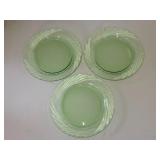 B2-3 Pyrex Festiva Spring Green 7 1/2' Salad Plate