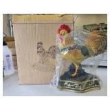 A3-NEW Cast Iron Rooster Door Stop