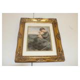 G Gold Frame Angel Print