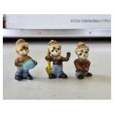 B2 3 vintage miniature Smokey Bear figurines