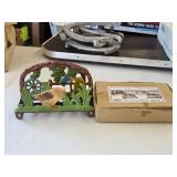 GA2 NEW Artmark Cast Iron Mallard Letter Holder