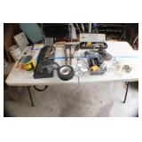UB-Large Assortment of Stuff in Old Wood Crate