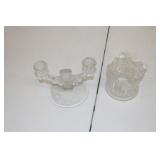 H1 Clear Glass Candle Holders