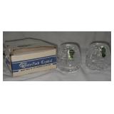 2E2 Toothpick Holder by Waterford Crystal Pair