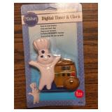 HC2 NEW Pillsbury Doughboy Digital Timer & Clock