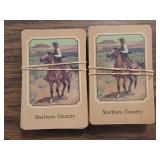 HA3 Used 2 Decks of Marlboro Country Playing Cards