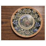 HB2 7 1/2' 3D Relief Majolica Style Neuschwanstei