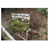 55' Glider Bench Wood Rotted NO SHIPPING