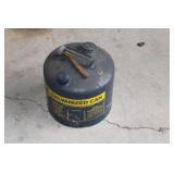 TB Blue Metal 5 Gal Fuel Can FULL-Unsure How OLD