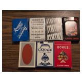 HC3 7 Decks of Miscellaneous Playing Cards