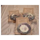 BA7 Knowles Tan Chun Chiu Set of 3 Butterfly Plate