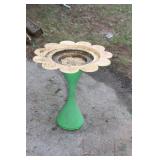 GS 70s Look Sunflower Bird Bath NO SHIPPING