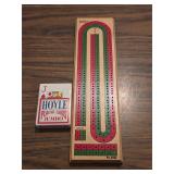 HKCL1 Hoyle No. 5022 Cribbage Board w/Deck of Card