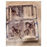 BA5 Hamilton Collection Al Agnew Wolf Plates