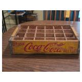 HA6 Vintage Yellow Coca-Cola Wood Crate