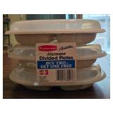 HKCL2 Rubbermaid Microwave Divided Plates NEW