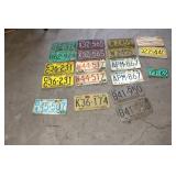 L Assorted Vintage Wisconsin License Plates