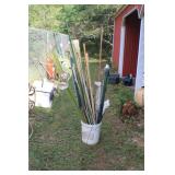 F Bucket of More Garden Stakes   NO SHIPPING