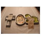 BI1 THREE Wilton Party/Cake Pans-Cross-Egg-Lamb
